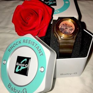 CASIO Baby-G Rose Gold Stainless Steel & Chocolate
